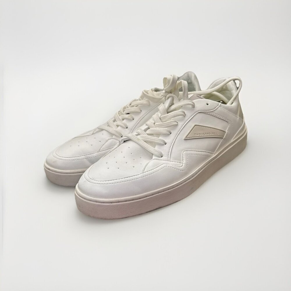 Thousand Fell Men's Court Low Top Sneaker White Size 10.5 Shoes